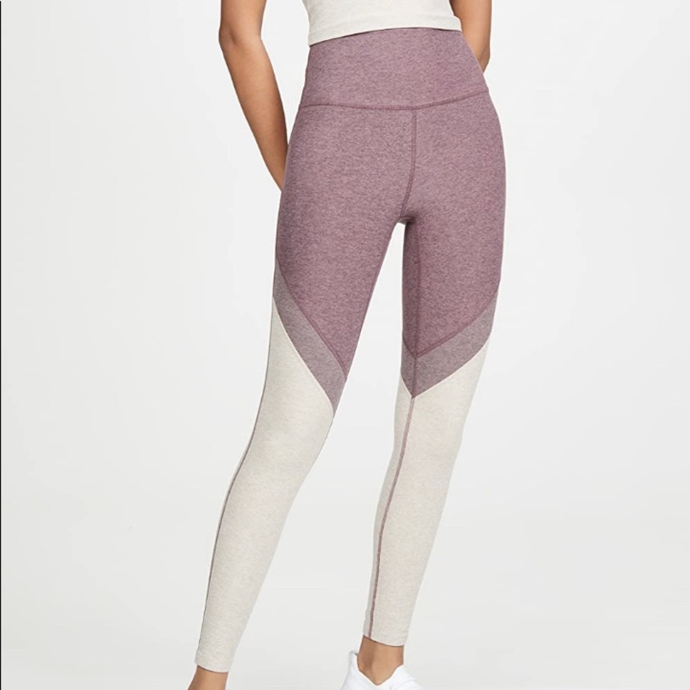 Beyond Yoga 
Spacedye Day One High Waisted Leggings 
Deep Blush/Wild Orchid, S